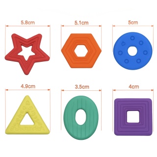 Zabawki Sensoryczne z Silikonu Medycznego – 6 Elastycznych Kształtów | ADHD | Autyzm | SI