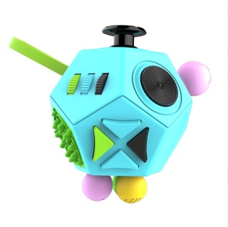 Fidget Kostka Antystresowa 12w1 ADHD AUTYZM Holy Crystal Sensoryczna