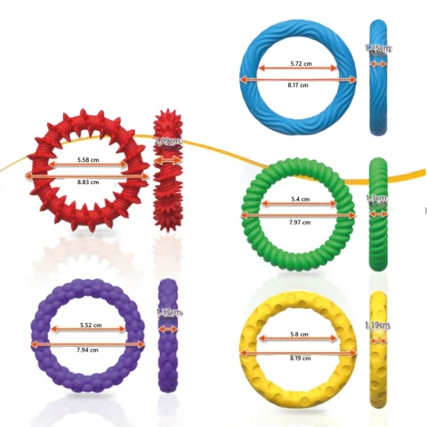 5x Bransoletki Sensoryczne – Antystresowe Zabawki ADHD Autyzm Terapia SI