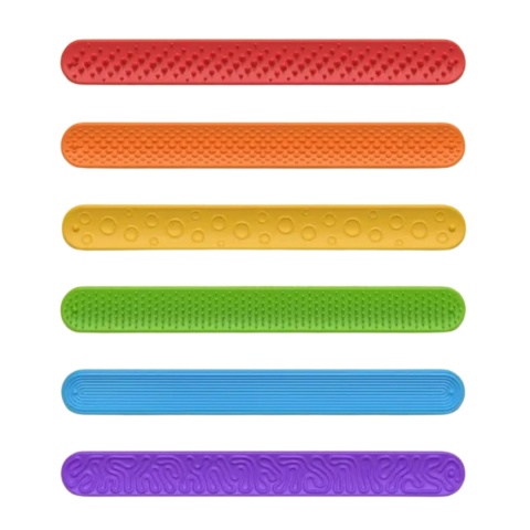 ZESTAW 6 BRANSOLETEK SENSORYCZNYCH SI – ANTYSTRESOWE USPOKOJENIE DLA DŁONI