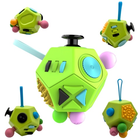 Kostka antystresowa Fidget Cube sensoryczna zabawka ADHD autyzm duża