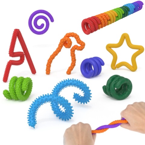 8x Patyczki Sensoryczne Fidgety Antystresowe – ADHD Autyzm Dzieci Dorośli