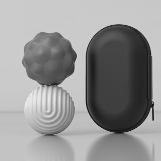 Kulki antystresowe magnetyczne 2-pack szare Fidget ADHD autyzm zestaw etui