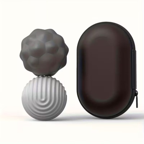 Kulki antystresowe magnetyczne 2-pack szare Fidget ADHD autyzm zestaw etui