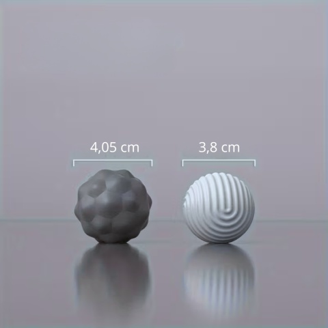 Kulki antystresowe magnetyczne 2-pack szare Fidget ADHD autyzm zestaw etui