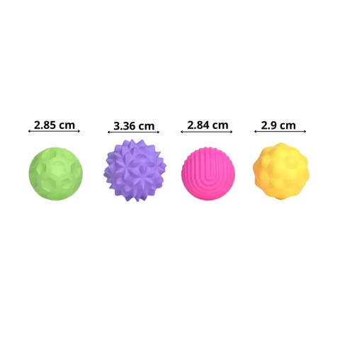 Magnetyczne Kulki Sensoryczne ADHD Autyzm Antystresowe 4szt + Etui Fidget