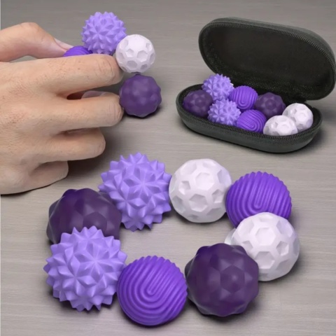 Kulki magnetyczne sensoryczne antystresowe 8szt z etui relaks SI ADHD